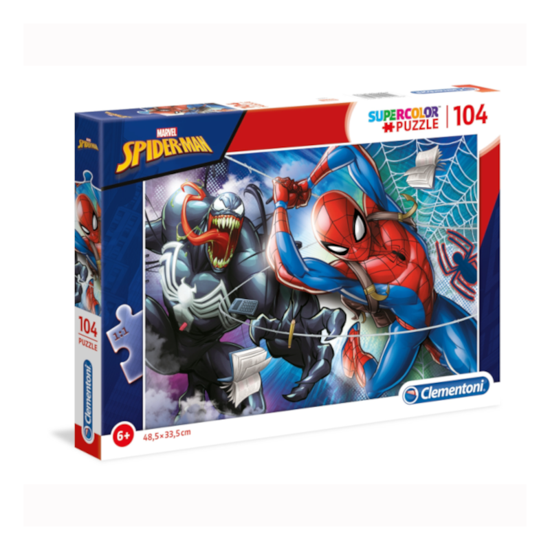 Marvel Spider-Man - 104 peças - Supercolor Puzzle - Babykids
