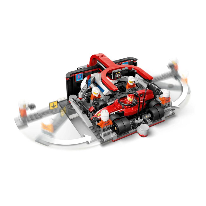 lego-city-Boxe-de-F1-Equipa-da-Boxe-com-Carro-da-Ferrari-4