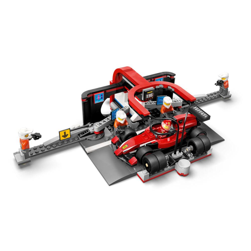 lego-city-Boxe-de-F1-Equipa-da-Boxe-com-Carro-da-Ferrari-5
