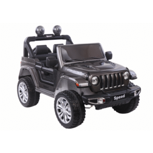 Carro Elétrico Jeep Rubicon 4×412V / Rodas de Borracha e Assento em Pele