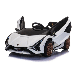 Carro Elétrico Lamborghini Sian 12V / Rodas de Borracha e Assento em Pele