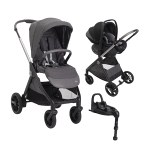 Duo Bellagio 2.0 Black Satin + G0 First Seat Recline Black C/ Base Isofix Full 360º I-Size - Chicco