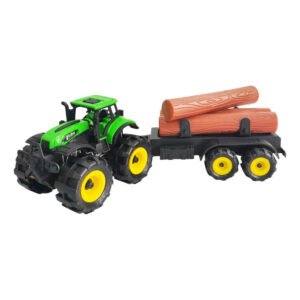 Trator c/ Reboque de Madeira