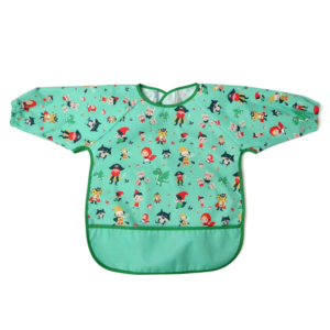 Babete Impermeável Com Mangas Verde