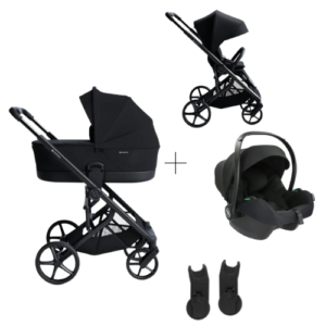 Avionaut - Trio Carro de Passeio + Alcofa Sirius Preto + Cosmo Smart 2.0 Black