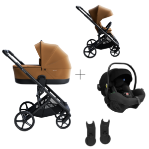 Avionaut - Trio Carro de Passeio + Alcofa Sirius Caramelo + Pixel Pro 2.0 C Black