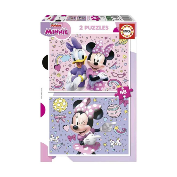 Puzzle Minnie 2x48 peças - Educa - Babykids