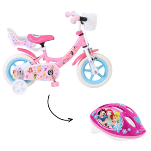 Bicicleta Disney Princesas R12 C/ Capacete Regulável