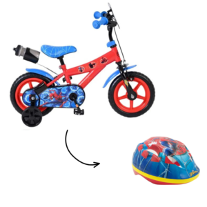 Bicicleta SpiderMan R12 C/ Capacete Regulável