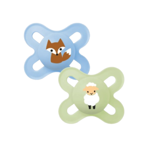 Chupeta Original Start 0-2m Silicone Azul e Verde - MAM