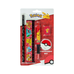 Conjunto de Escrita C/ 5 Peças Pokemon