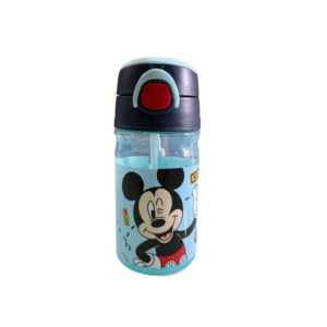 Garrafa de Água Com Palhinha Mickey