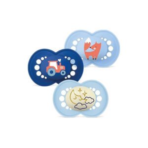 Pack 3 chupetas Day & Night silicone +6 meses - MAM