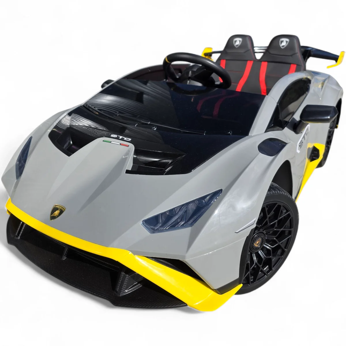 carro-eletrico-lamborghini-sto12v-c-rodas-de-borracha-e-assento-em-pele-CINZA-2