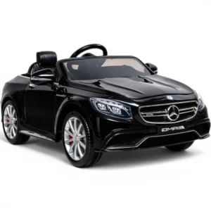 Carro Elétrico Mercedes S63 12V C/ Rodas de Borracha e Assento em Pele