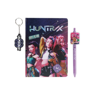 Caderno com Caneta e Porta-Chaves - Guerreiras K-Pop Demon Hunters