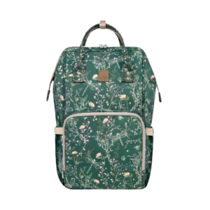 Mochila / Mala de Maternidade Siena Luxe Secret Garden Deep Green - KikkaBoo