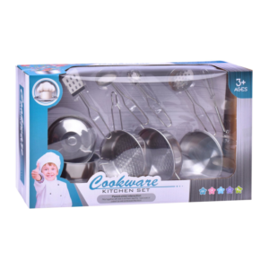 Conjunto de Panelas de Metal C/ Acessórios de Cozinha