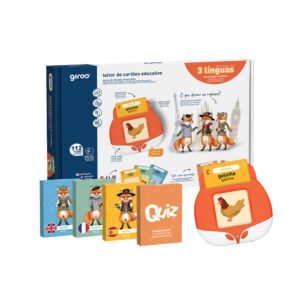 Leitor de Cartões Educativos - 3 Línguas